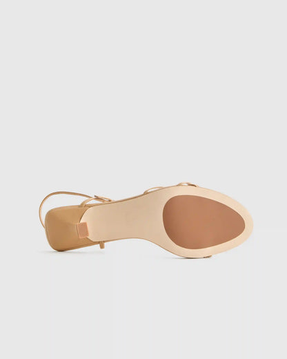 Italian Leather 70mm Strappy Heel