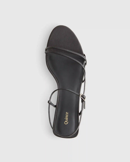 Italian Leather 70mm Strappy Heel