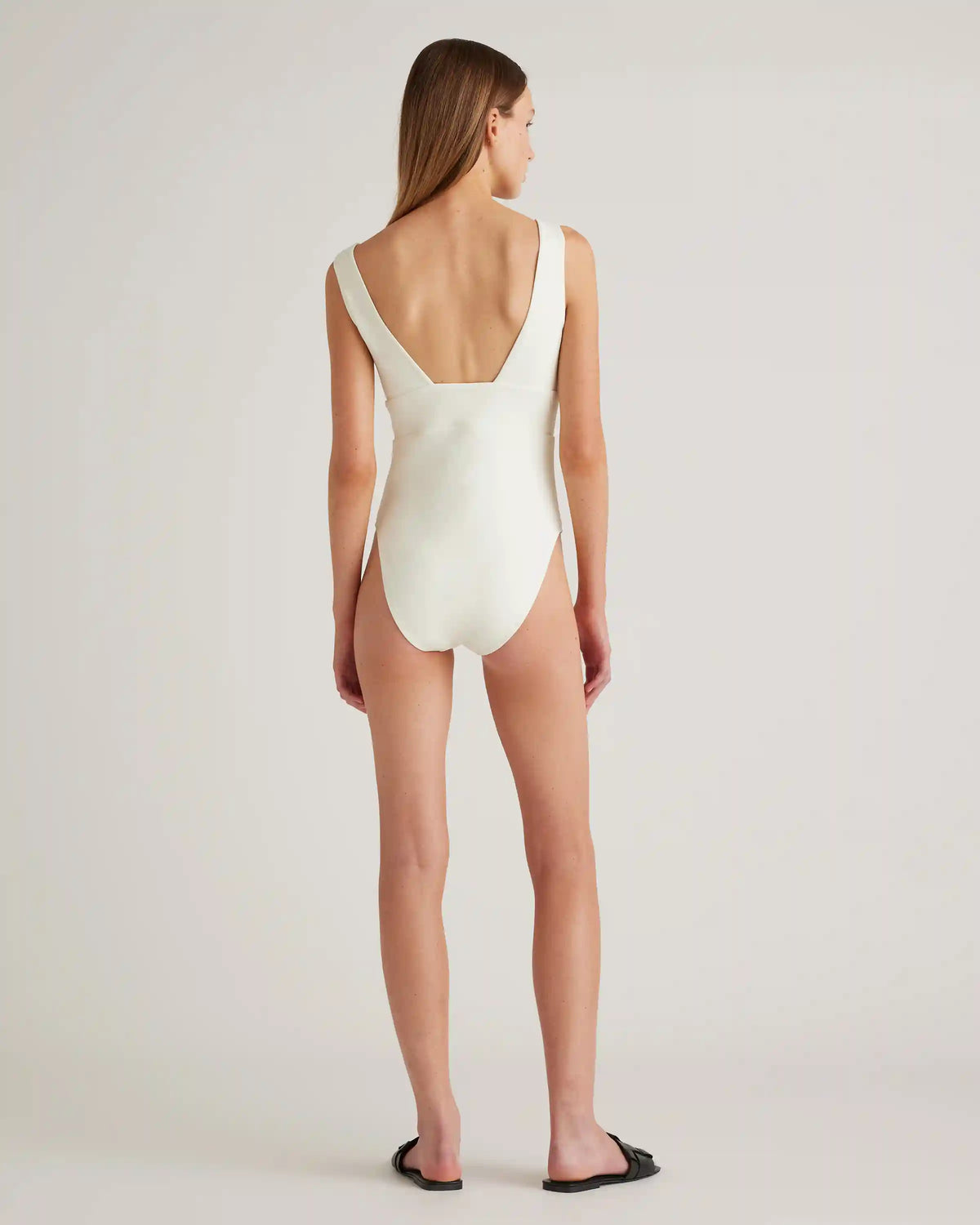 Italian Plunge One-Piece Swimsuit