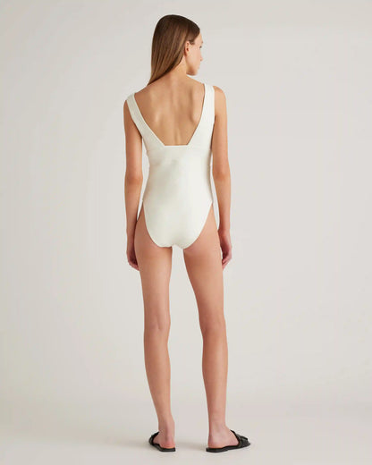 Italian Plunge One-Piece Swimsuit