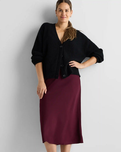 Washable Stretch Silk Maternity Skirt
