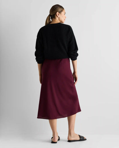 Washable Stretch Silk Maternity Skirt
