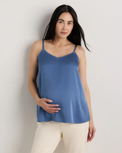 Washable Stretch Silk V-Neck Maternity Cami