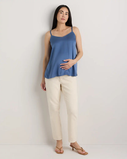 Washable Stretch Silk V-Neck Maternity Cami