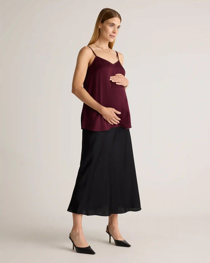 Washable Stretch Silk V-Neck Maternity Cami