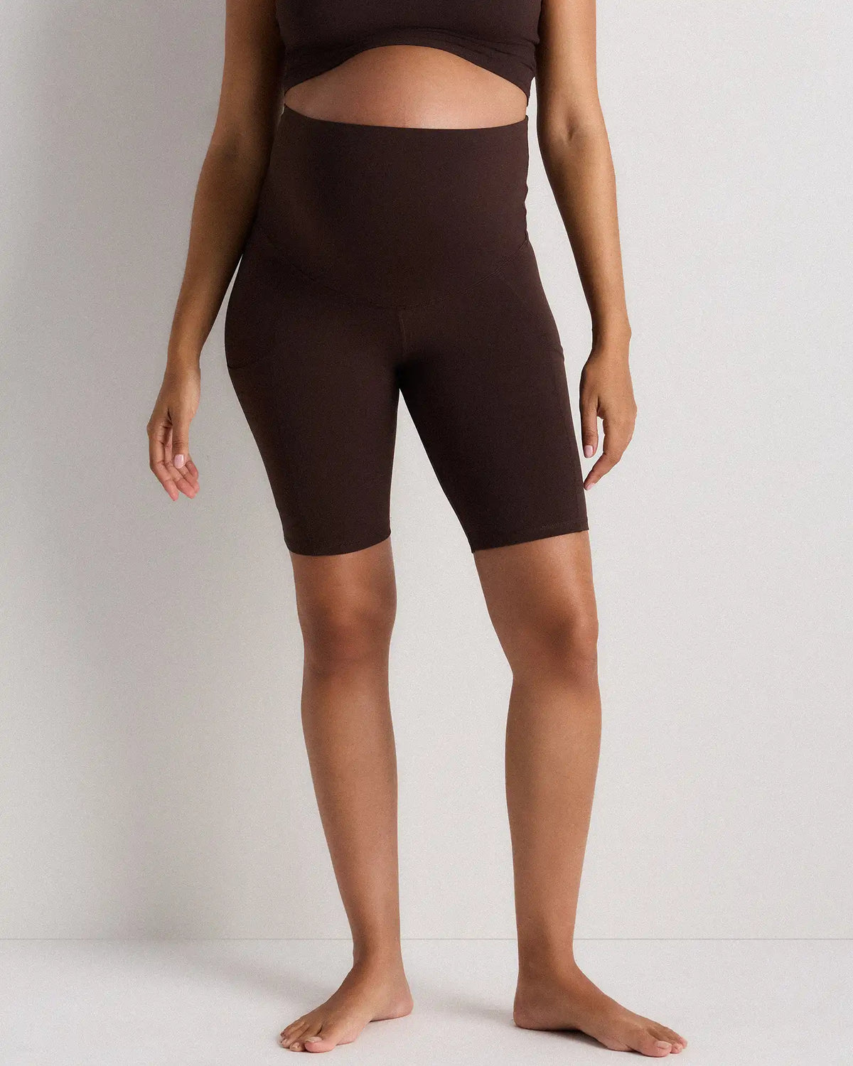 Ultra-Form Maternity Pocket Bike Short 9"