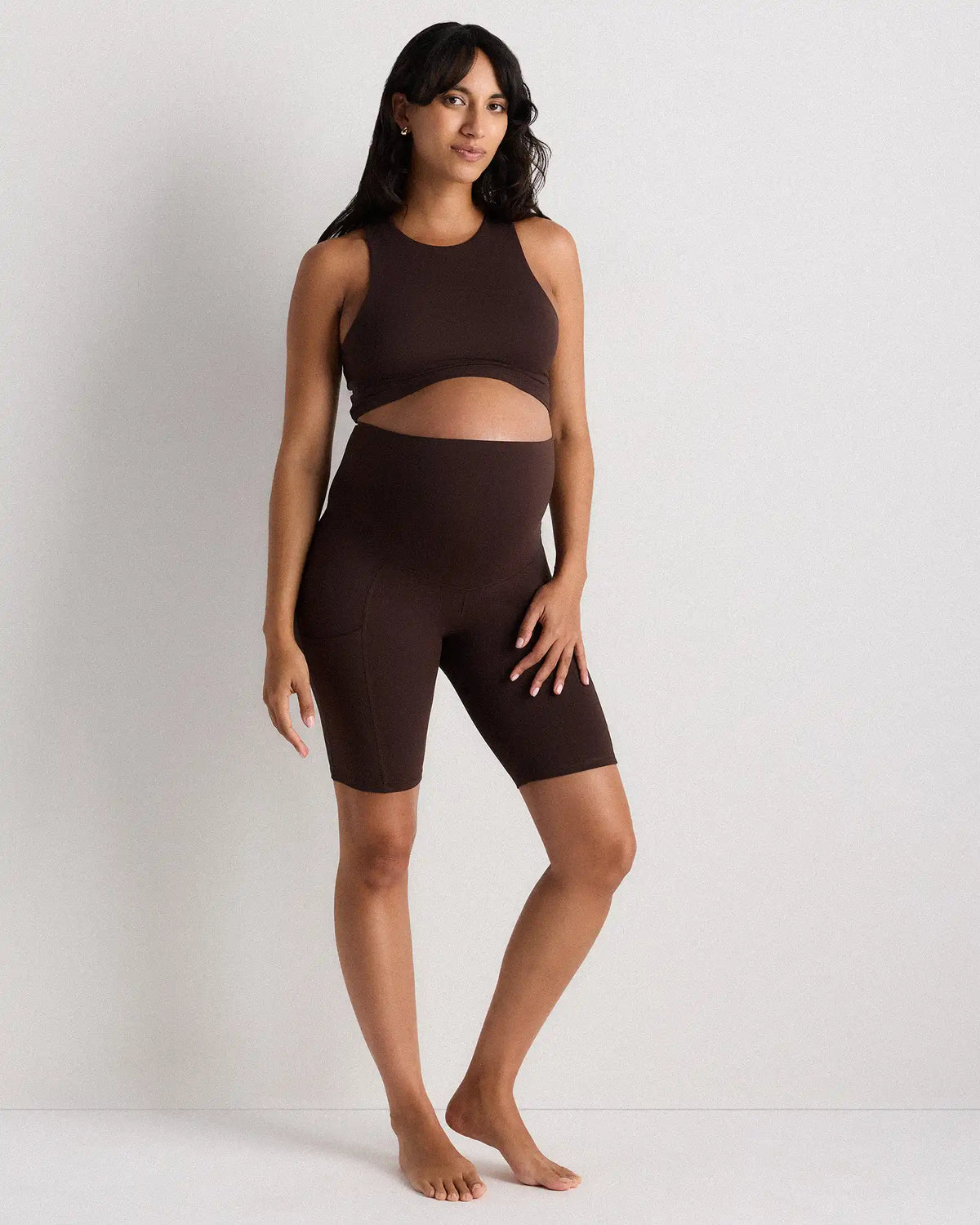 Ultra-Form Maternity Pocket Bike Short 9"