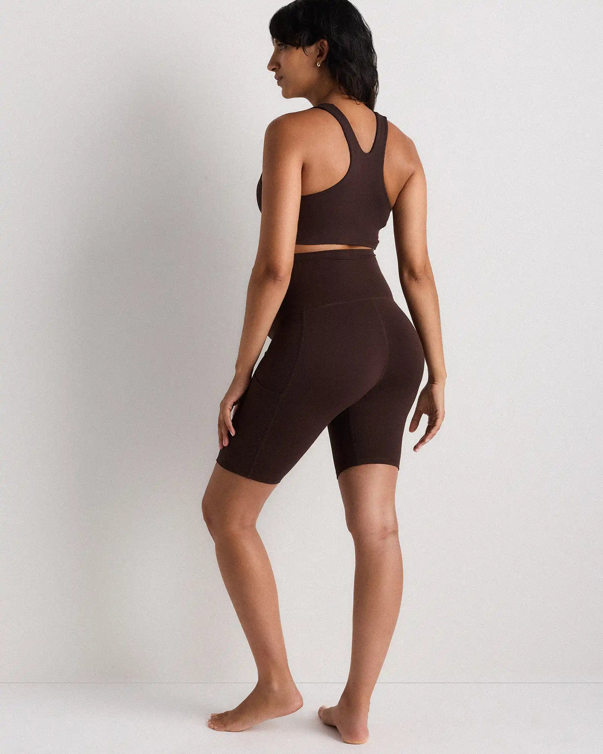 Ultra-Form Maternity Pocket Bike Short 9"