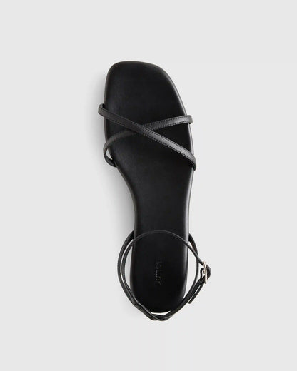 Italian Leather Ankle Strap Sandal