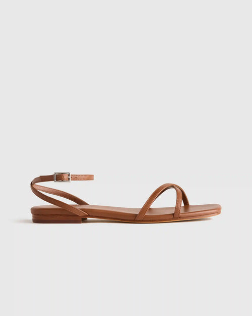 Italian Leather Ankle Strap Sandal