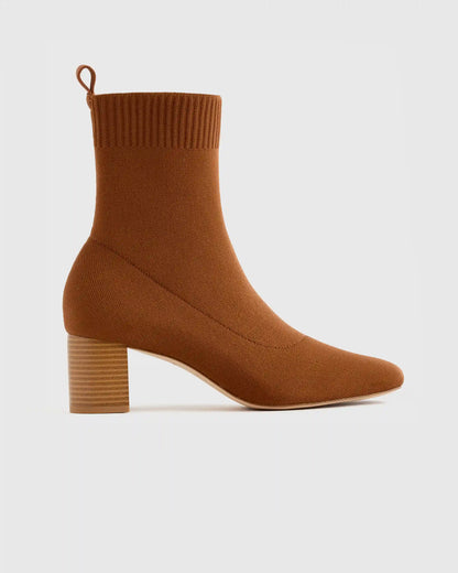 Eco Knit Heeled Bootie