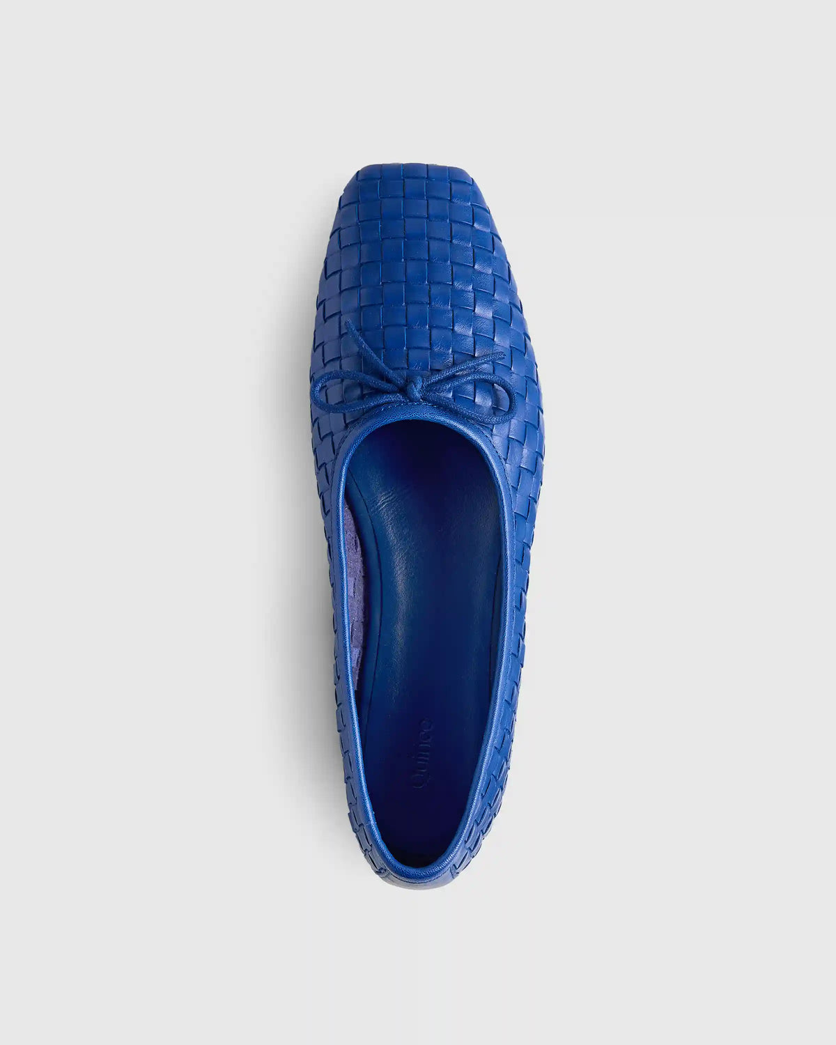 Italian Leather Handwoven Square Toe Ballet Flat
