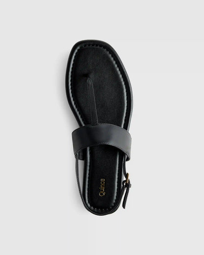Italian Leather T-Strap Sandal