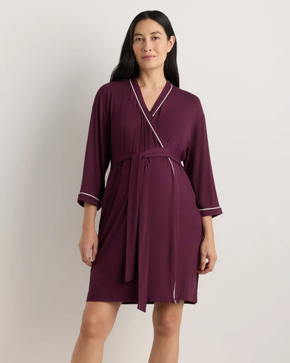 Bamboo Jersey Maternity Robe
