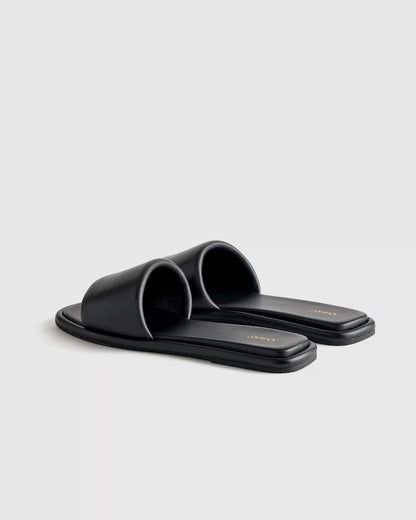 Italian Leather Slide Sandal