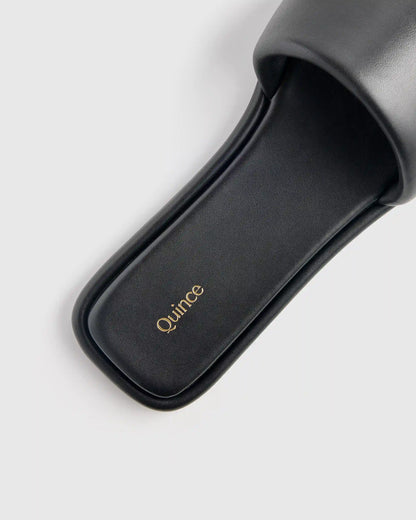 Italian Leather Slide Sandal