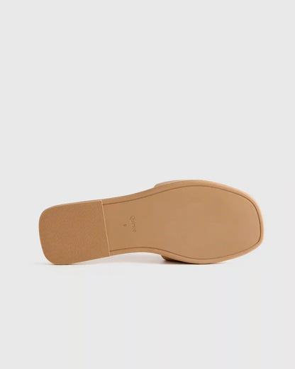 Italian Leather Slide Sandal