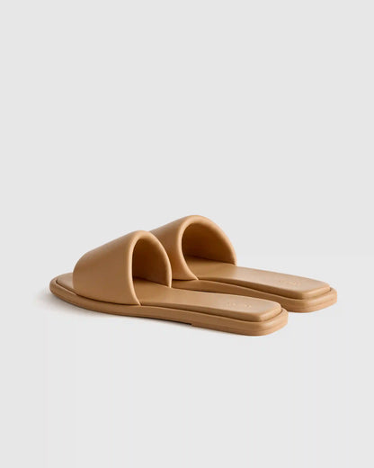 Italian Leather Slide Sandal