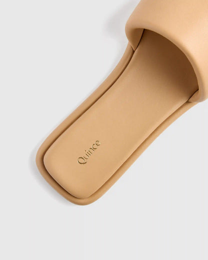 Italian Leather Slide Sandal