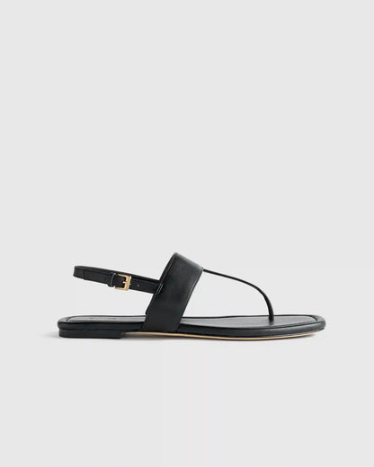 Italian Leather T-Strap Sandal