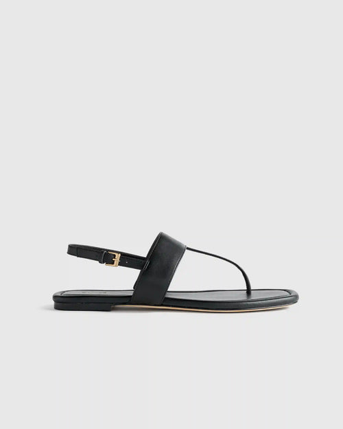 Italian Leather T-Strap Sandal