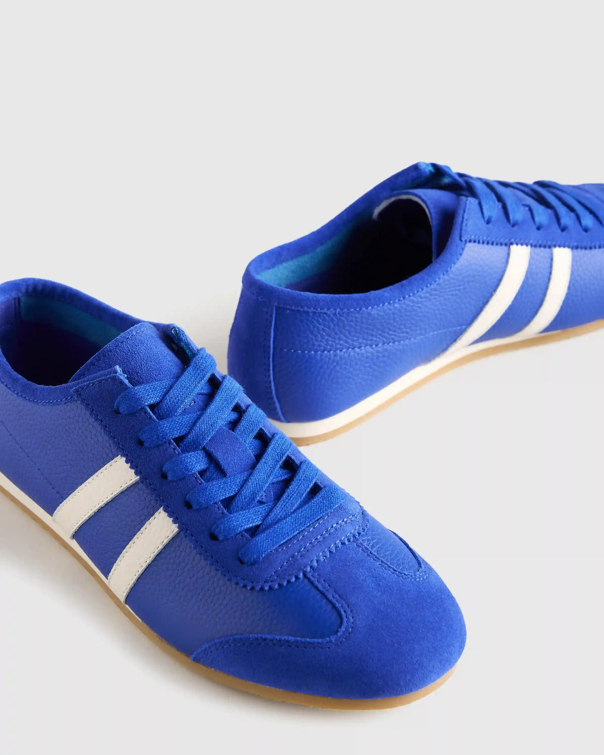 Italian Leather & Suede Low Profile Sneaker