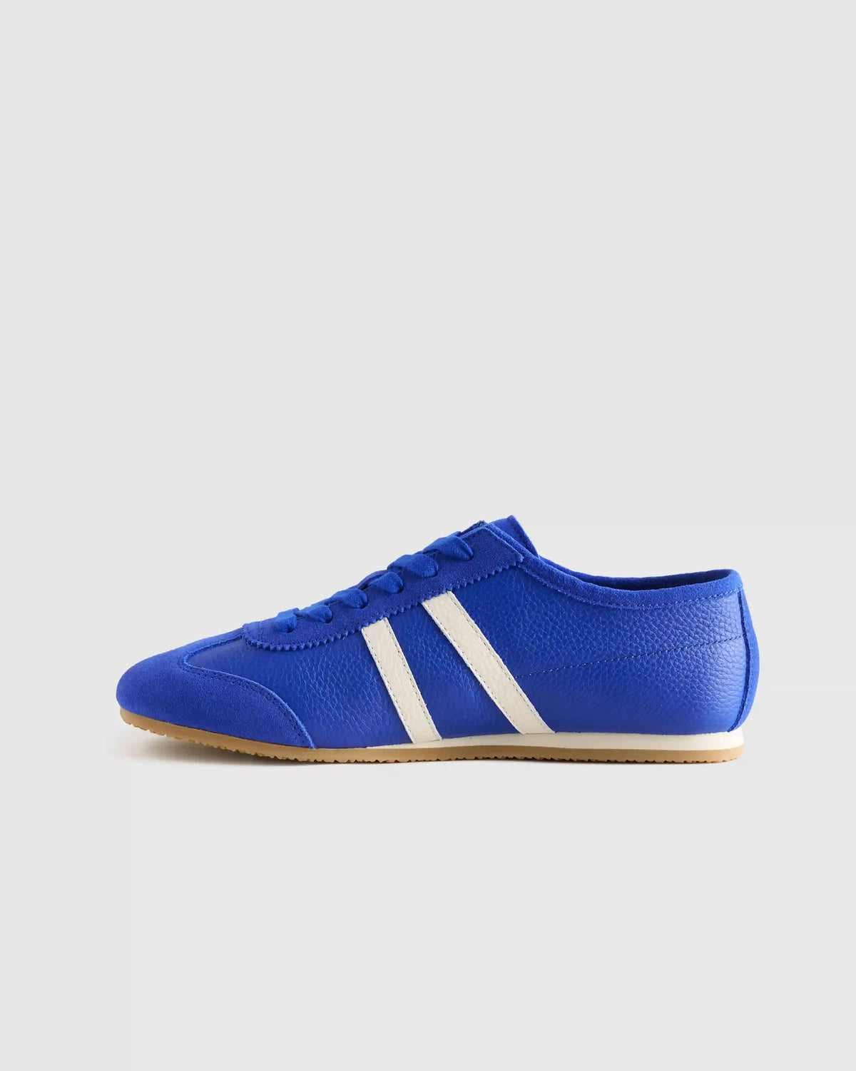 Italian Leather & Suede Low Profile Sneaker