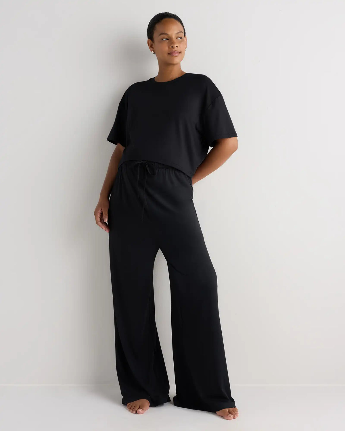 Smooth Stretch Maternity Wide Leg Lounge Pant