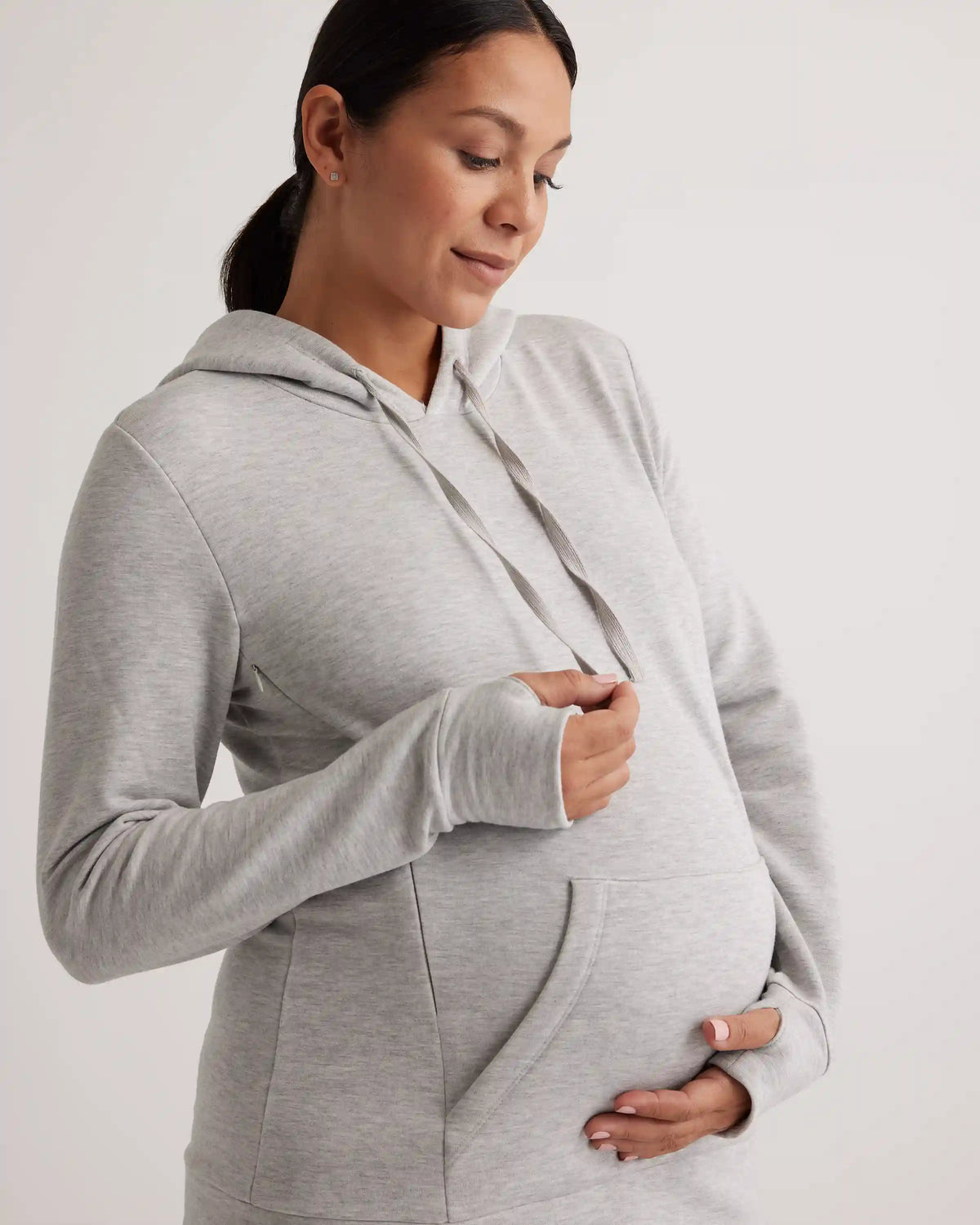 SuperSoft Fleece Maternity & Nursing Hoodie