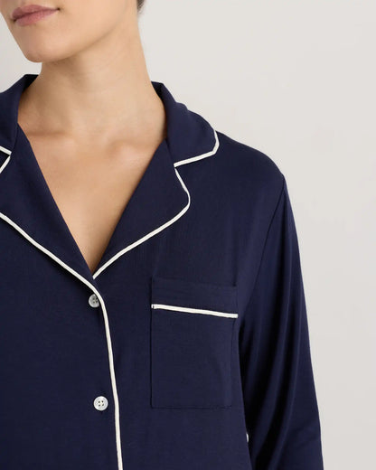 Bamboo Jersey Maternity Long Sleeve Pajama Set