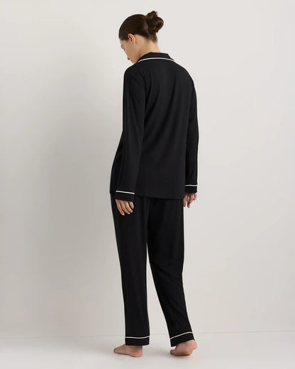 Bamboo Jersey Maternity Long Sleeve Pajama Set