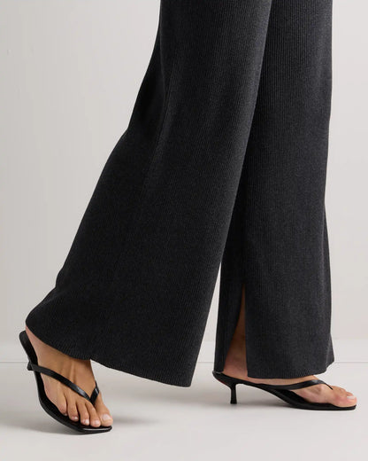 Cotton Cashmere Maternity Wide Leg Pants