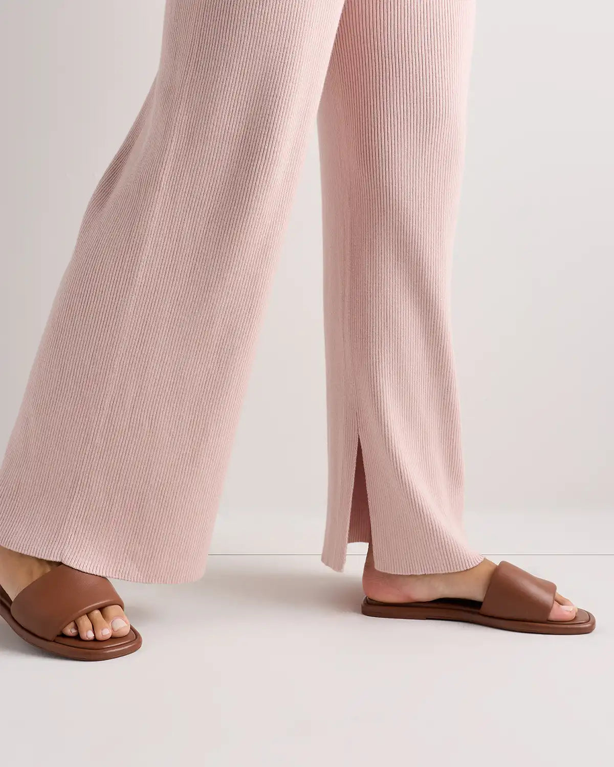 Cotton Cashmere Maternity Wide Leg Pants