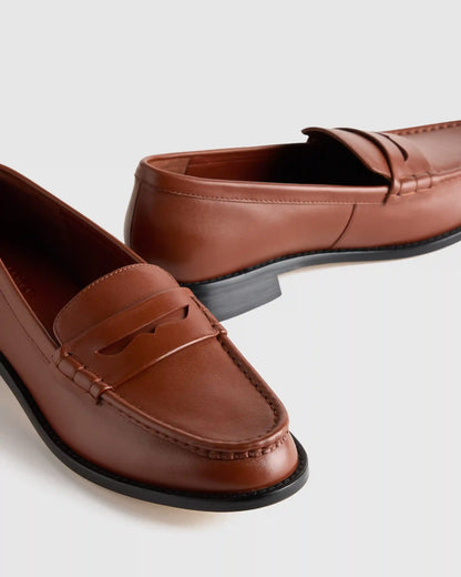 Italian Leather Penny Loafer