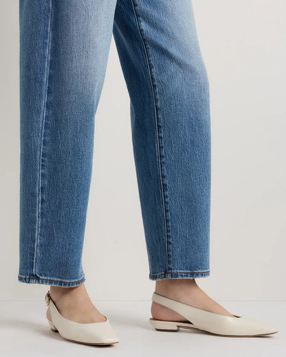 Italian Leather Slingback Flat