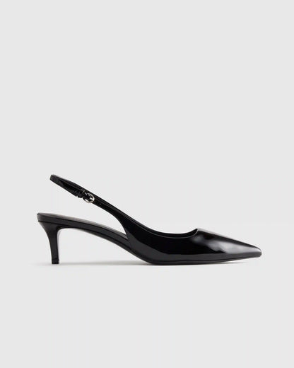 Italian Leather 55mm Slingback Pump