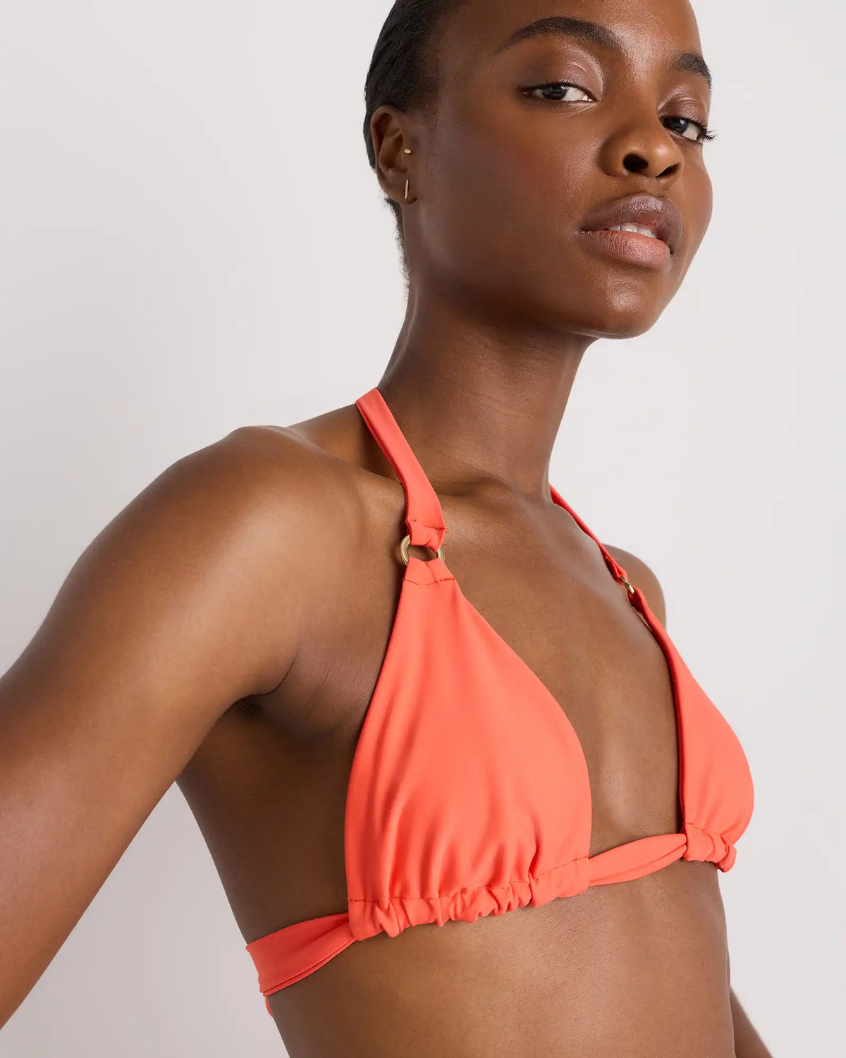 Italian Full Coverage Ring Triangle Bikini Top