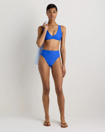 Italian High-Rise High-Leg Bikini Bottom