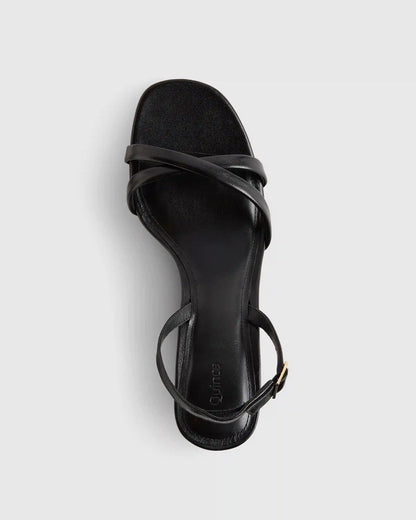 Italian Leather 75mm Slingback Heeled Sandal