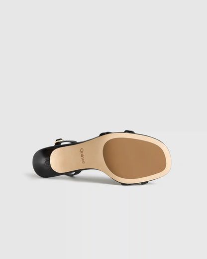 Italian Leather 75mm Slingback Heeled Sandal