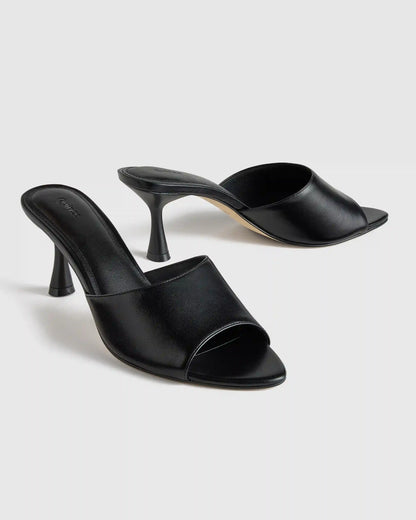 Italian Leather 65mm Stiletto Mule