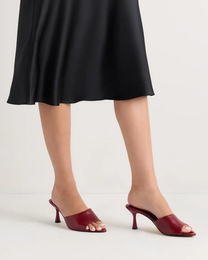 Italian Leather 65mm Stiletto Mule