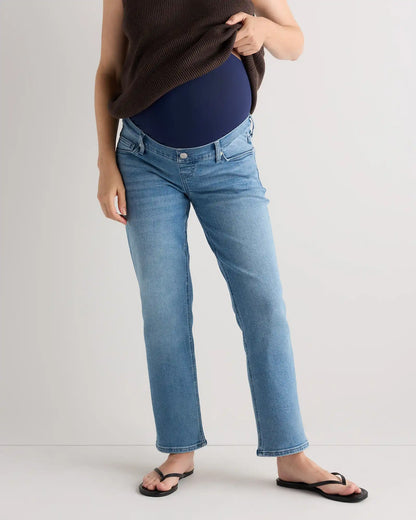 Lila Stretch Maternity Straight Jeans