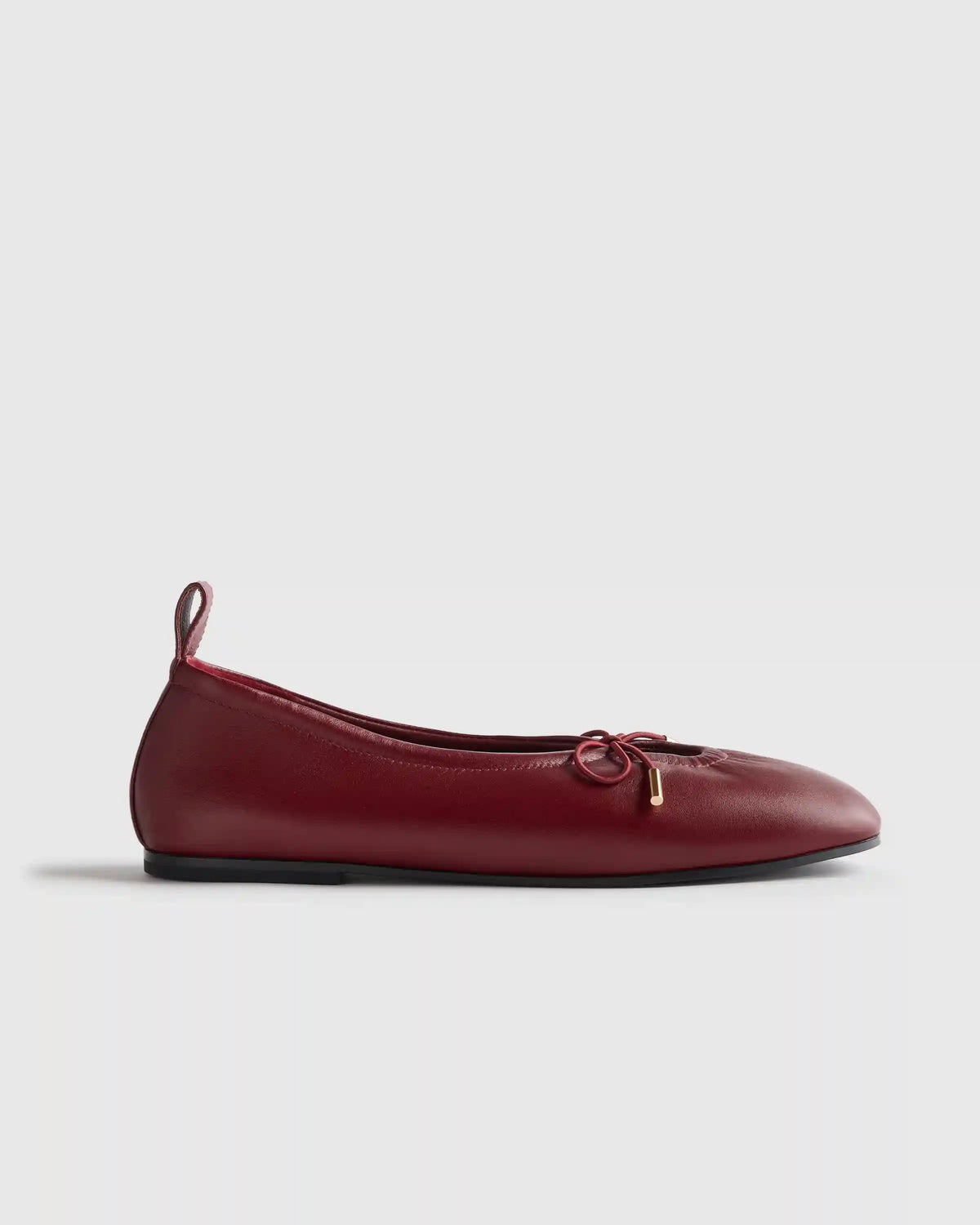 Italian Leather Keyhole Ballet Flat