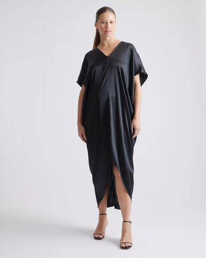 100% Washable Silk Maternity Dress