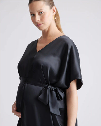 100% Washable Silk Maternity Dress