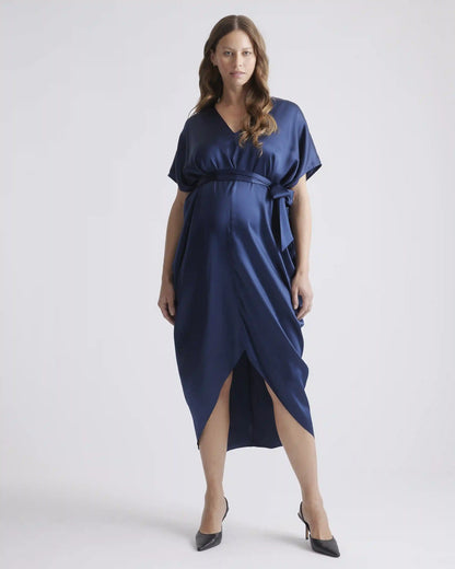 100% Washable Silk Maternity Dress