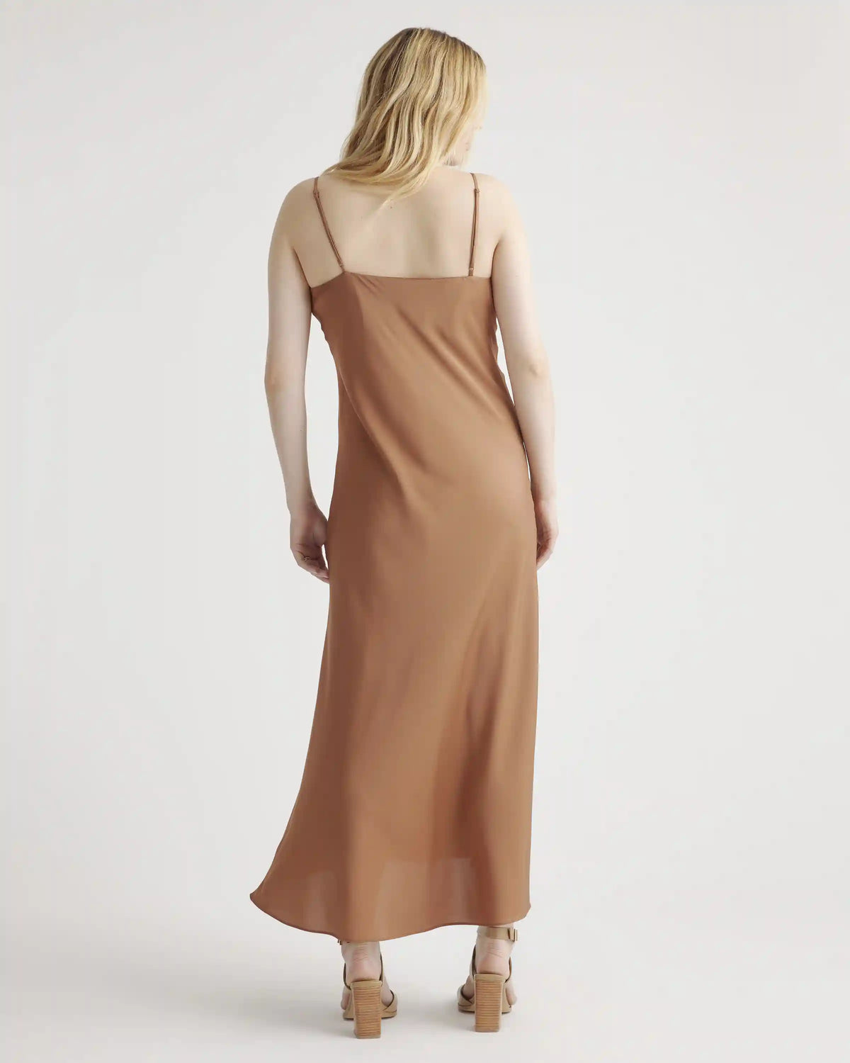 Washable Stretch Silk Maternity Slip Dress