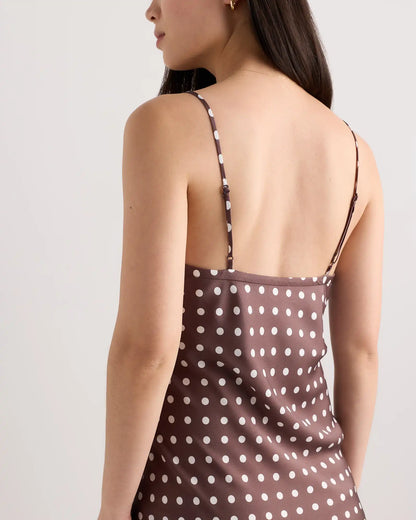 Washable Stretch Silk Maternity Slip Dress