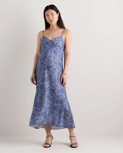 Washable Stretch Silk Maternity Slip Dress